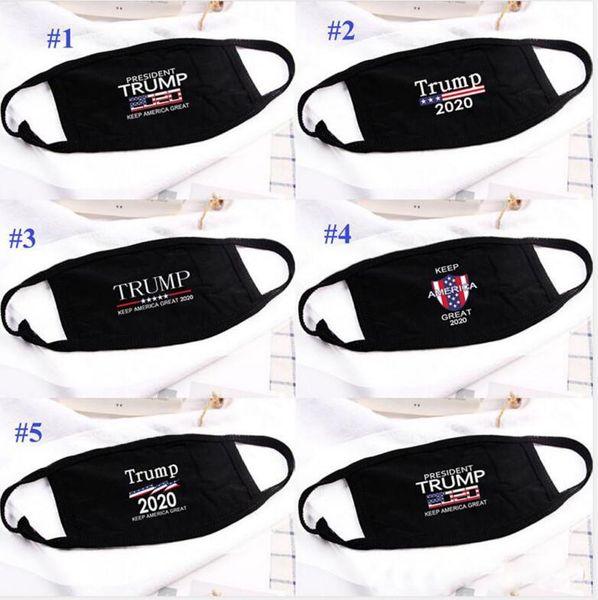 

6 Стили Donald Trump Маска для лица Рот маска Смешные Anti-Dust Хлопок США Женщина Мужчины Мужская мода зима теплая черный моющийся маска На складе