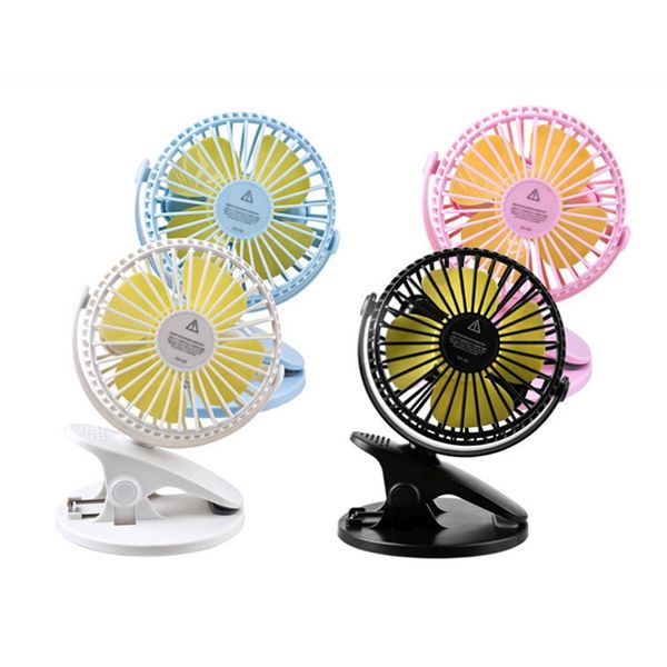 Mini Desk Fan Usb Rechargeable Clip Fan With 1200mah 18650 Battery