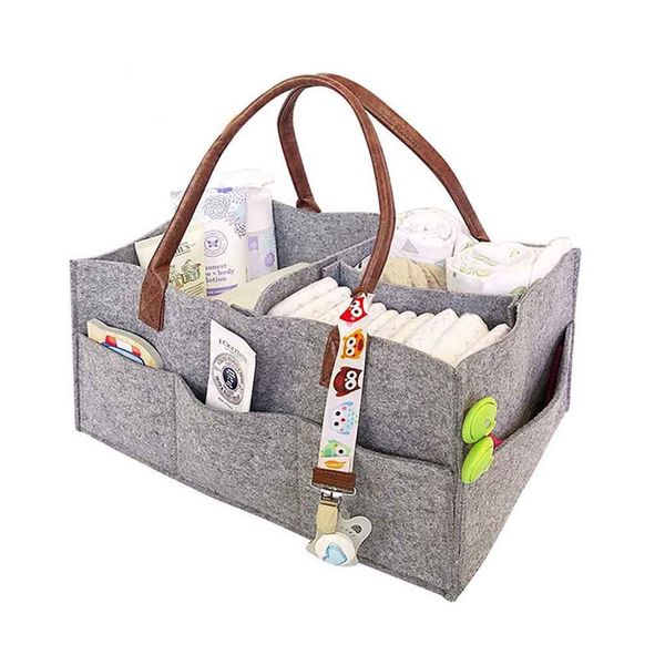 

baby diaper bag foldable storage bag portable lightly newborn mummy out portable foldable felt diaper storage #r5
