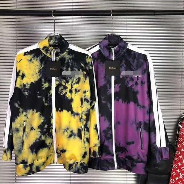 

2020ss palmangel tie-dye jacket zipper trend jacket men's ladies sports casual jacket fashion brand 01166, Black;brown