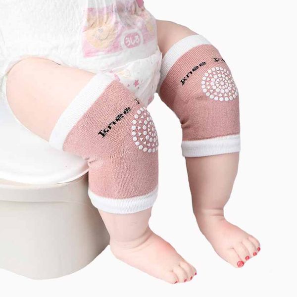 

new four seasons baby knee pads cotton infant crawling toddler socks half-loop non-slip dispensing children's protective gear, Blue