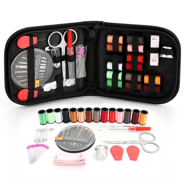 

70pcs portable travel diy sewing kits box kitting needles tools quilting thread stitching embroidery craft set home organizer, Black