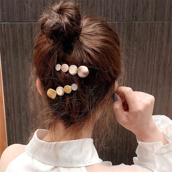 

fashion bohemian acetate geometric hair clips for women girls sweet hairpins barrettes hair accessories mix colors, Golden;silver