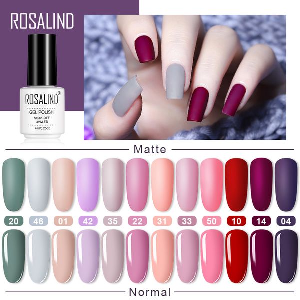 

rosalind matte nail polish hybrid varnishes uv led gel all for manicure nail gel semi permanent soak off matt nails lacquer