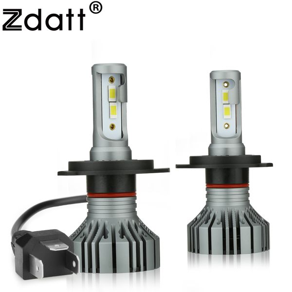 

zdah4 led headlights ice lamp h4 h13 9004 hb1 9007 hb5 hi/lo beam diode lamps for cars 12000lm 100w 6500k 12v led automobiles