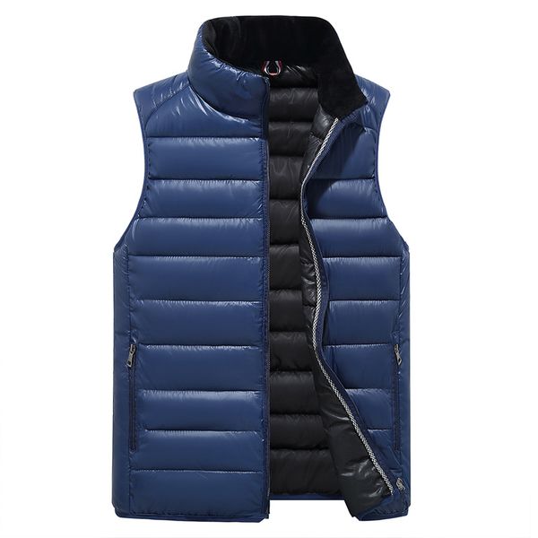

popular mens jacket sleeveless veste homme winter fashion casual coats male hooded cotton-padded men's vest down jakets 4xl red, Black;white
