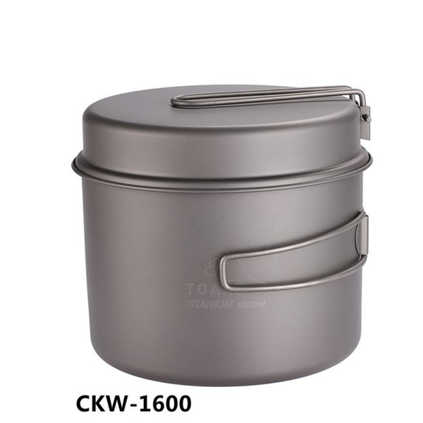 

toaks cookware set ultralight titanium pot frying pan outdoor camping titanium bowl cup picnic 1100ml, 1300ml, 1600ml