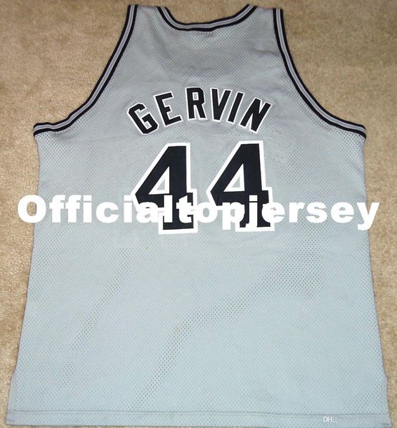 

new george gervin sas 1974-75 mitchell & ness jersey men xs-5xl.6xl shirt stitched basketball jerseys retro ncaa, Black;blue