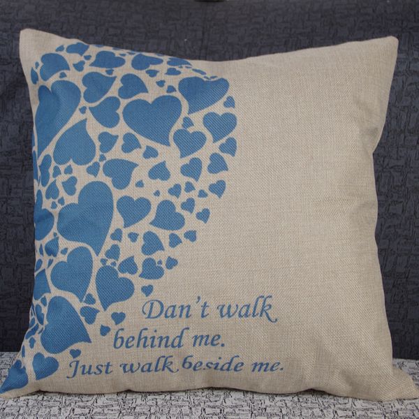 

heart-shaped seat cushion without core european decorative throw pillows cover 45*45cm almofada funda cojin pillow case