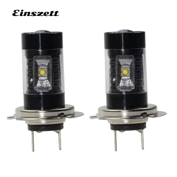 

2pcs h7 led fog lamp high bright white led headlight bulb dc12v 6smd 30w drl driving lights car accessories