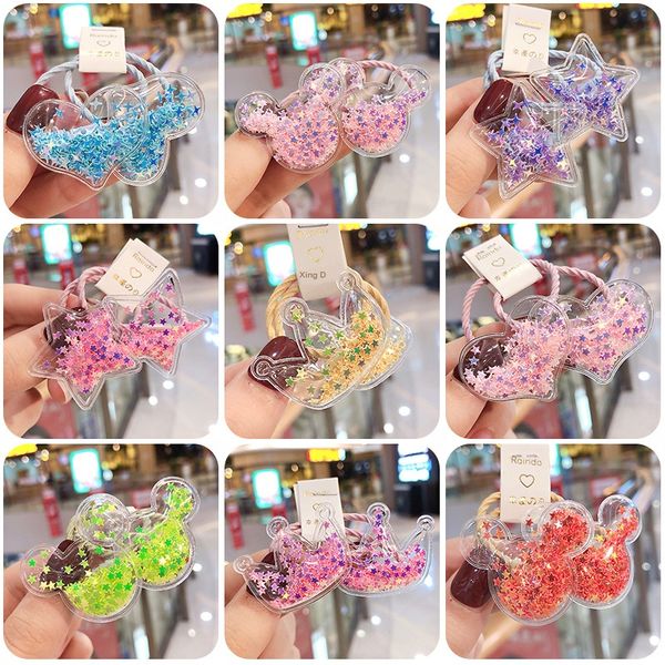 

quicksand crown cute rubber band аксессуары для волос, Slivery;white