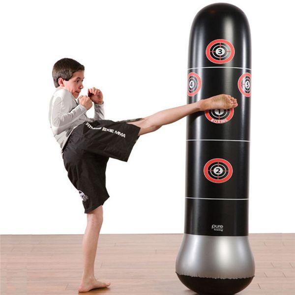 

1.5m new inflatable stress punching tower bag boxing standing water base training pressure relief bounce back sandbag with pump