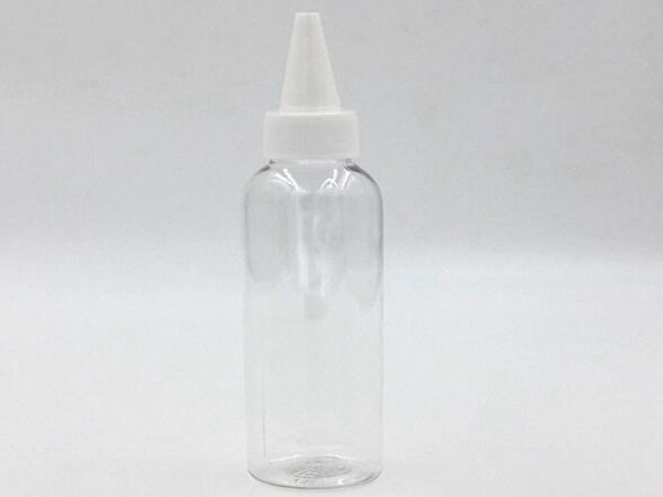 nuova bottiglia con tappo twist in PET da 100 pz / lotto 120 ml per bottiglia di succo e pet da 120 ml con liquido e tappo twist off