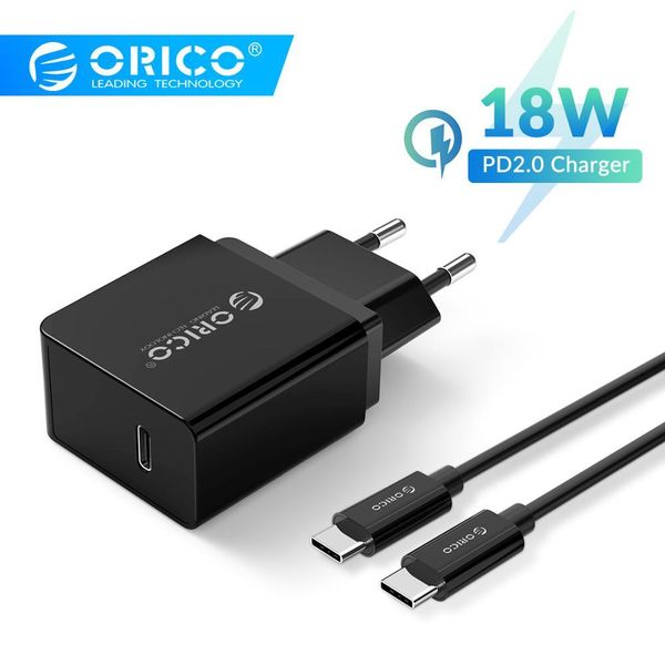 

orico 18w usb type c charger quick charge pd fast charger for iphone 11pro iphone 11pro max xiaomi huawei pd charger