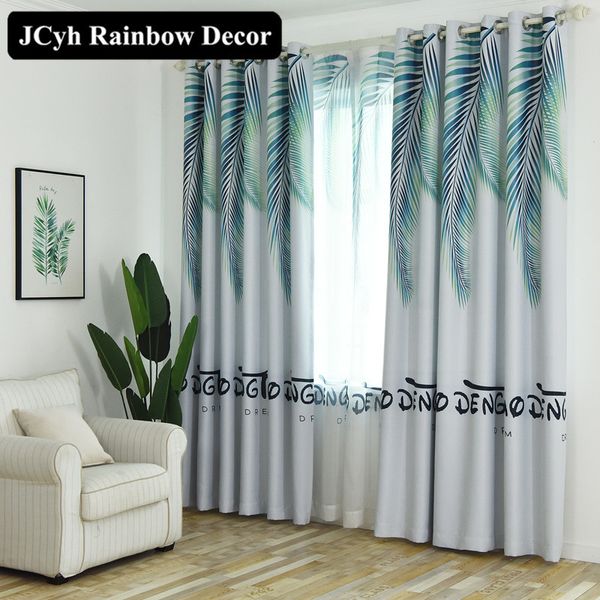 

modern blue blackout curtains for living room the bedroom curtain for window treatment drapes high shade panel cortina para sala