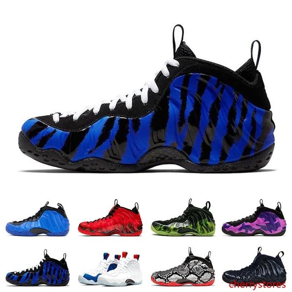 

2020 pro penny hardaway баскетбольная обувь мужские порты кроссовки фиолетовый камуфляж гипер кобальт змеиная кожа сша paranorman