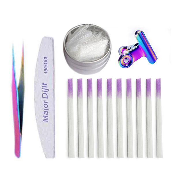 

professional fiberglass nail kit fiber nails extension manicure salon tool set