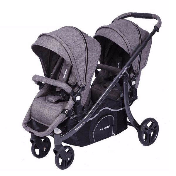 

twin baby stroller light folding sitting and lying detachable front and back of summer car for two children baby stroller 2 in 1