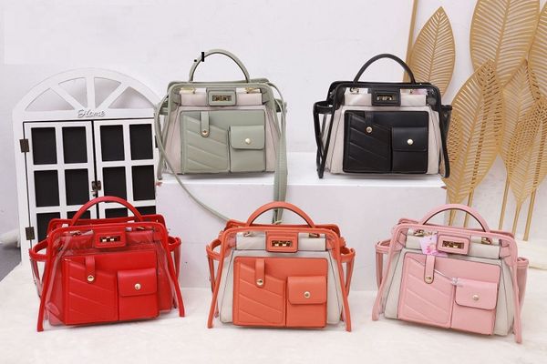 

2020 fashion handbags two-piece clear ladies handbag explosion models shoulder messenger bag