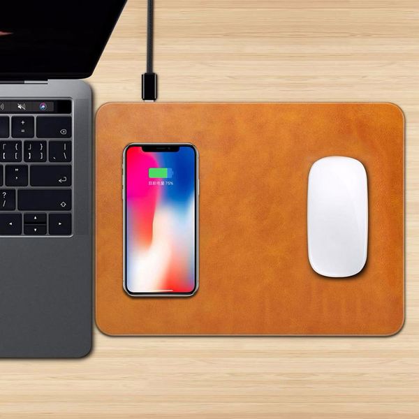 

2 in 1 qi wireless charger mouse pad mat for iphone x xr xs max 8 plus samsung s10 s9 plus note 9/8 phone wireless charging pad