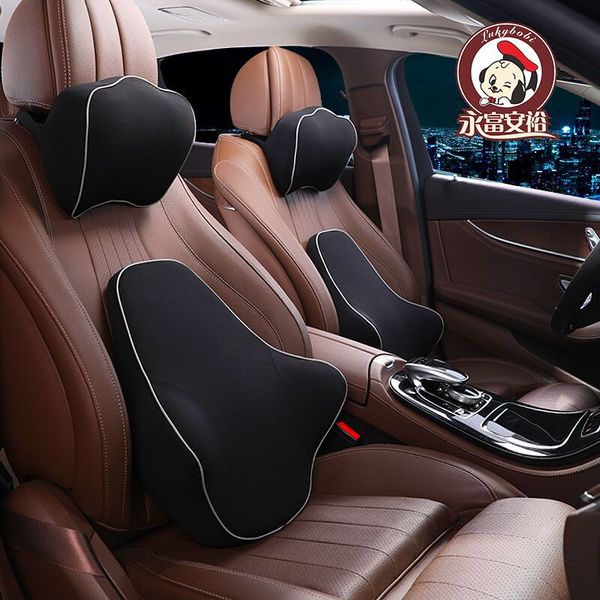 3d Mesh Seat Support Pillow Car Lumbar Cushion Back Auto Headrest Pain Memory Foam Massage Britex