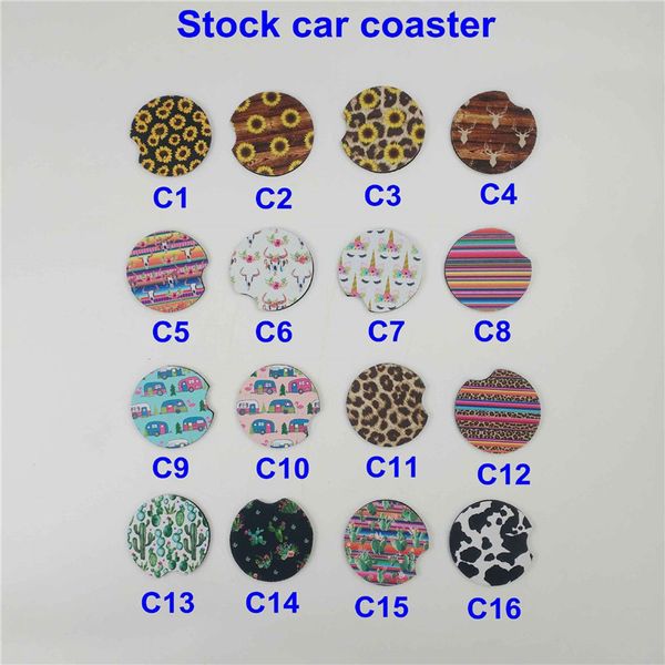 

18style baseball softball design neoprene car coasters car cup holder coasters for car cup mugs mat contrast home decor accessories st185