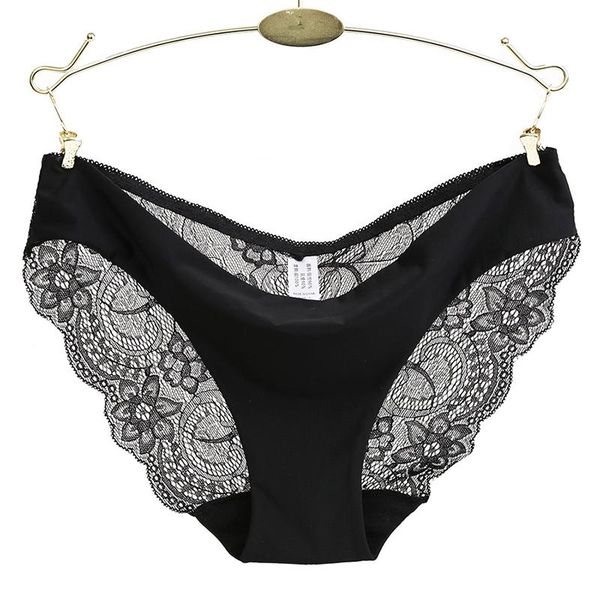 

ladies underwear woman panties fancy lace calcinha renda panties for women traceless crotch of cotton briefs sale, Red;black