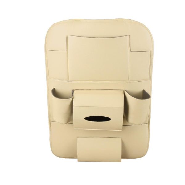 

multi-pocket soft faux leather car seat hanging holder storage bag container
