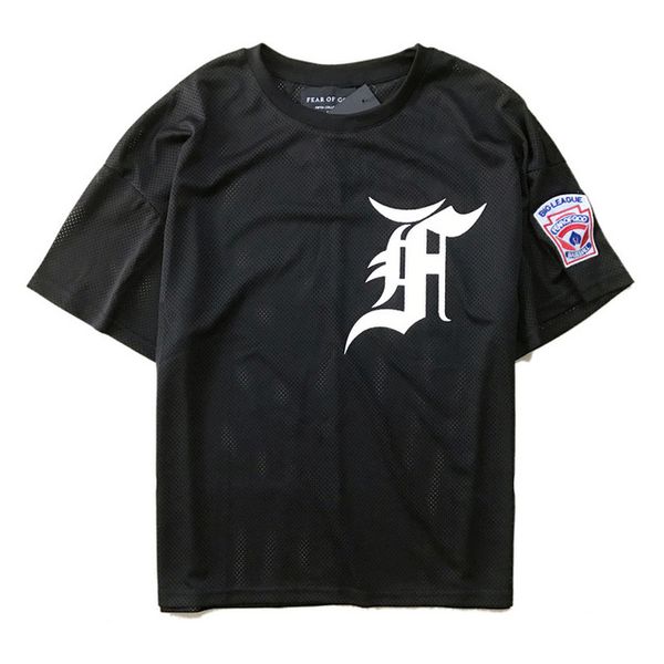 

fear of god t shirt men women mesh tees fog t-shirt justin biebe 2018 skateboards collection fear of god t shirts, White;black