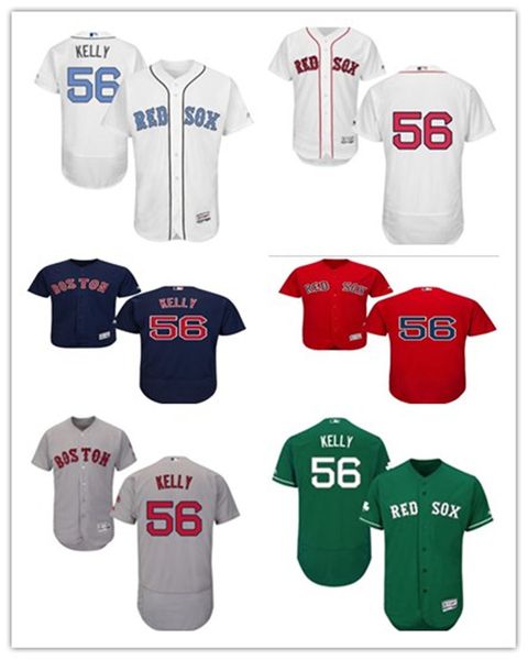 

custom baseball jerseys boston 56 joe kelly bostonred sox men women youth red sox red white high-quality jersey, Blue;black