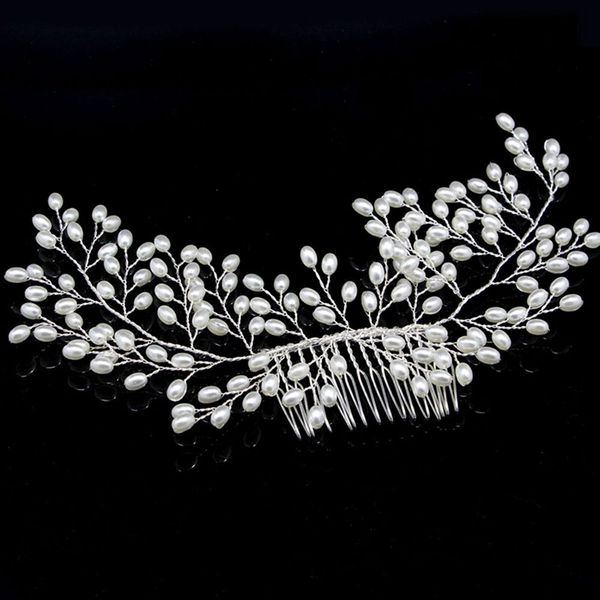 

1 pcs handmade pearl hair comb hairpin for women bridal wedding prom hair ornaments jewelry