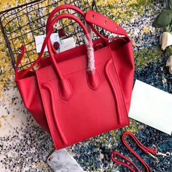 

fashion classic designer women trapze tote smile handbags cowhide genuine leather shoulder strap bat bag clutch handbag crossbody boston bag