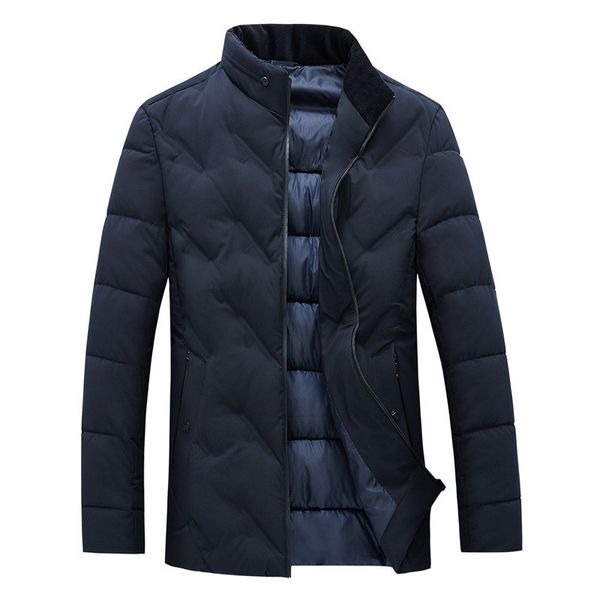 

mrmt 2019 brand new winter cotton men's jackets short thickened down feather overcoat for male warmth padded jacket clothing, Black