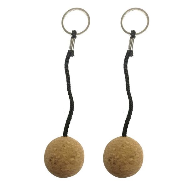 

3.5cm 5cm floating cork ball keychain key chain keyring key ring for marine sailing boat canoe kayak diving swimming