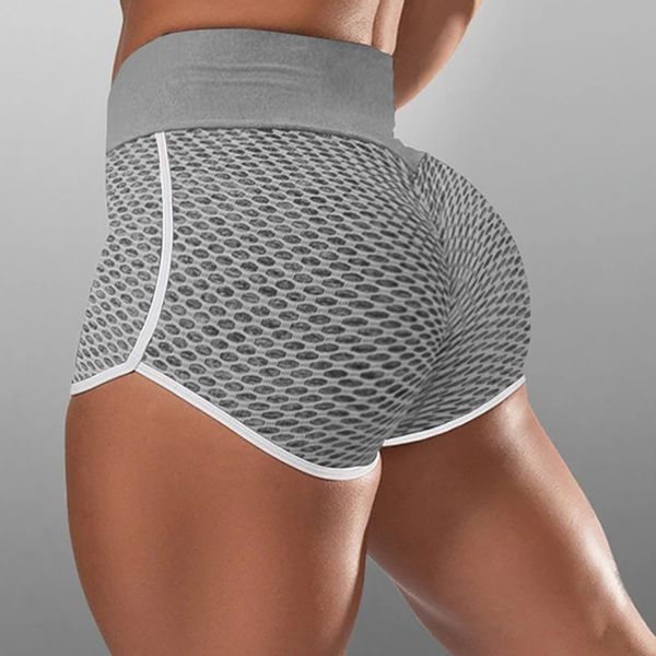 

2020 women yoga short pants high waist printed push up running fitness gym sportwear leggings tight femme leggings, Black;blue
