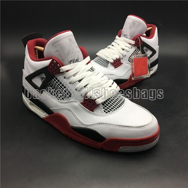 

new arrival original edition reprint 4s white red basketball shoes luxury man sports sneakers original package ing
