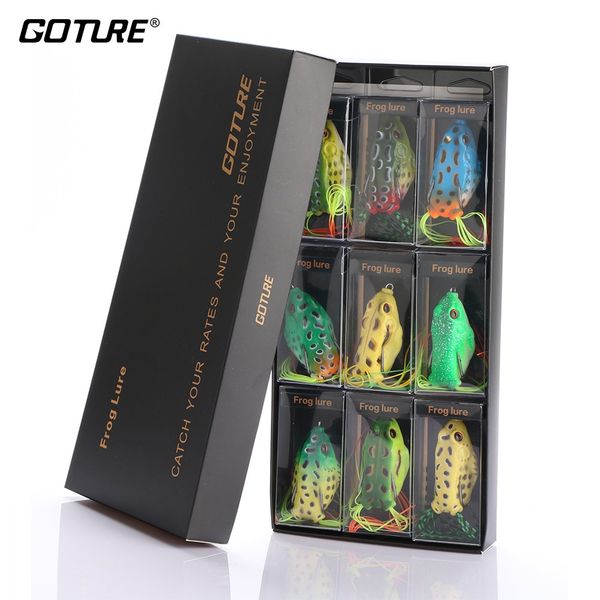 

goture soft frog lure silicone bait 5.5cm 12.5g crankbaits fishing lures wobblers artificial bait with a nice box to be gift