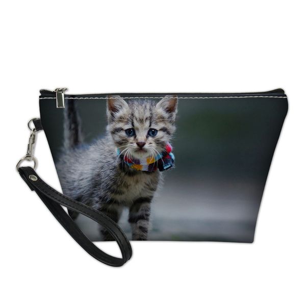 

custom your designers cosmetics bags new 3d naughty cat cosmetic bag women girls female necessarie makeup bag drop shipping