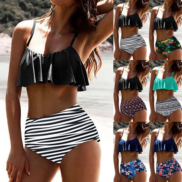 

bikinis 6 цветов женщины tankini высокая талия бикини купальники swimuit женщина спагетти ремень установить купальный костюм бикини beachewe, White;black