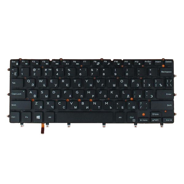 

новая клавиатура для xps 13 9343 13 9350 9360 15br n7547 черный русский