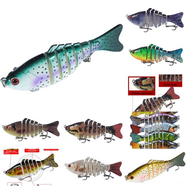 

xdvbw box tackle fishing 5 grid bait type luya box (10cm * 15.5g) can hold fake 5 baits