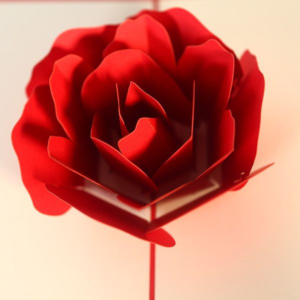 

3d pop up greeting cards fantastic flower handmade gift nature love with bunch of roses happy birthday with flowers