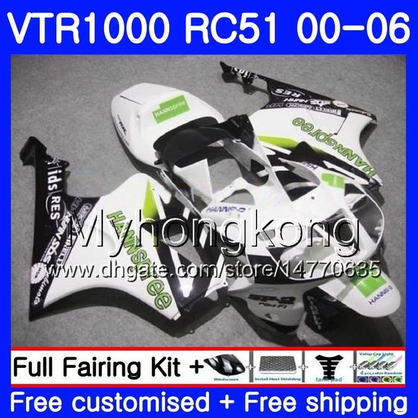 Kit per HONDA HANNSpree stock VTR 1000 RC51 2000 2001 2002 2003 2004 2005 2006 257HM.42 RTV1000 SP1 SP2 VTR1000 00 01 02 03 04 05 06 Carenatura