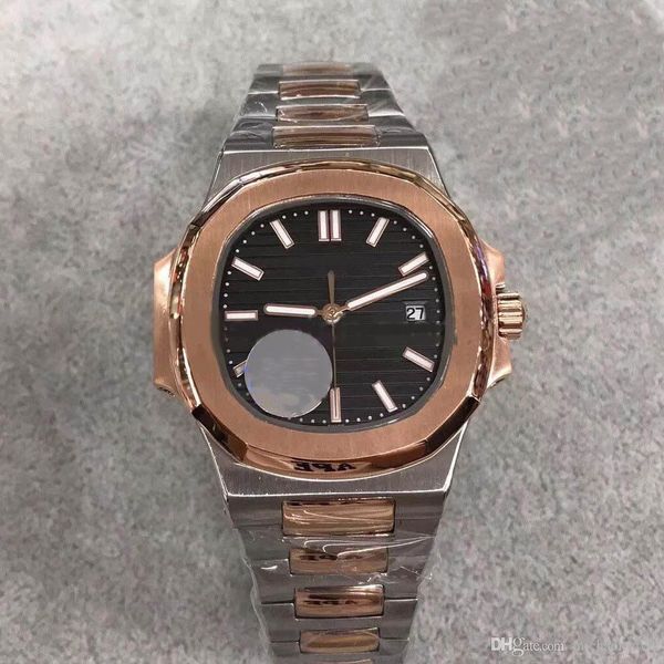 

2020 quality 40mm mechanical 316l steel sapphire original butterfly buckle 6 style options men's gift, Slivery;brown