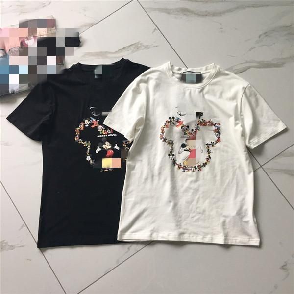 

20fw men t shirts for mens tshirt summer short sleeve mans womans plussize clothing fullrats print limited 4.19, White;black