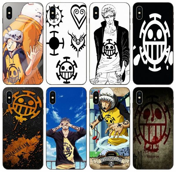 

tongtrade] trafalgar law one piece pirate logo case for iphone 11 pro max x xs 8s 7s 6s 5 4 samsung j2 huawei y5ii y6ii sony xperia xz case
