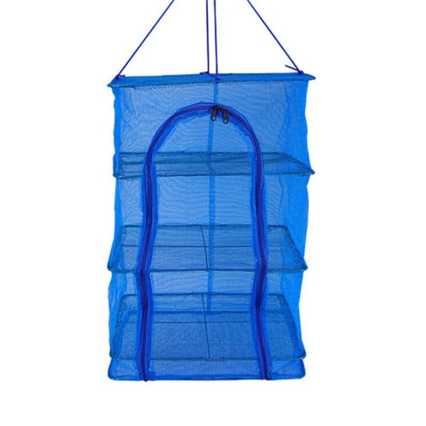 

foldable 4 layers drying fish net small mesh net durable hanging drying rack folding mesh rsuspension fishing