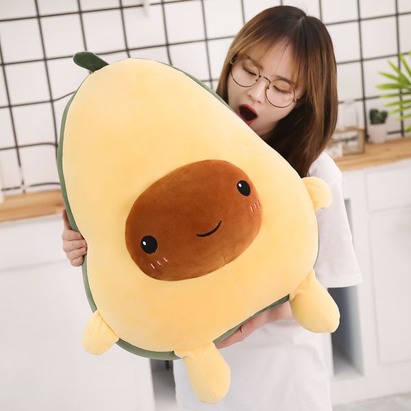 

squishy avocado doll cartoon fruit plush stuffed toy happy family avocados kids boys girls gift 30/40/60cm