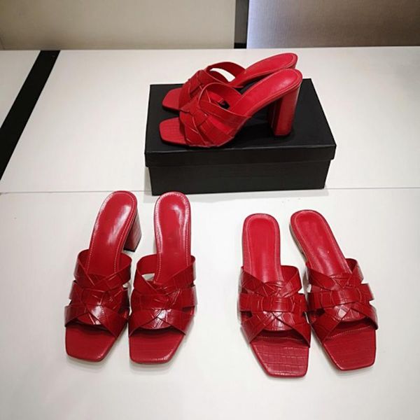 

hapucky women's shoes genuine leather high heel fashion ladies shoes summer outside party slippers for women sell, Black