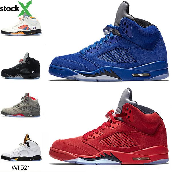 

5 5s basketball shoes international flight black white grape metallic silver olympic mens shoe athletic sport desigsner sneaker pe